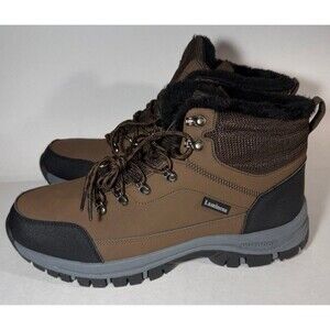 Lamincoa QZNS-MX01 - Waterproof Hiking Boots - Faux Fur Lined- Brown - M12 - NEW